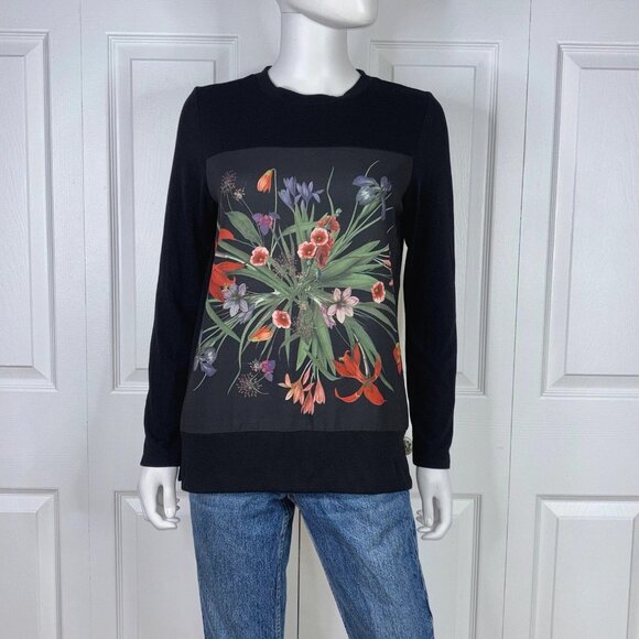 CONTEMPORAINE women's  floral sweater small - Picture 1 of 2